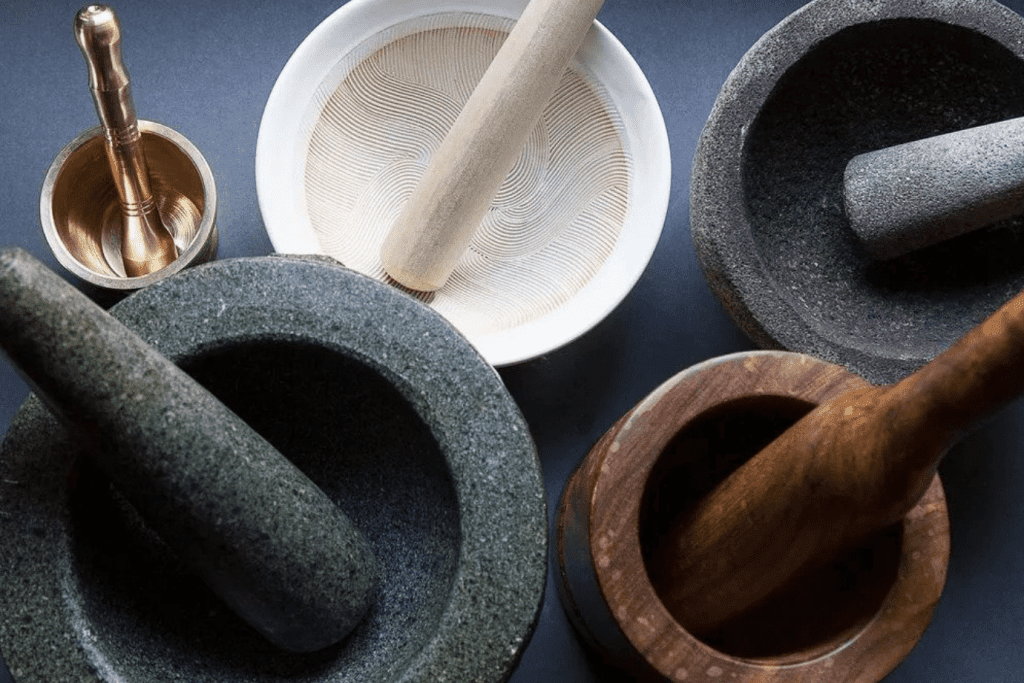Clean Mortar and Pestle
